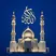 Pakiza app icon — a white mosque with gold calligraphy on royal blue
